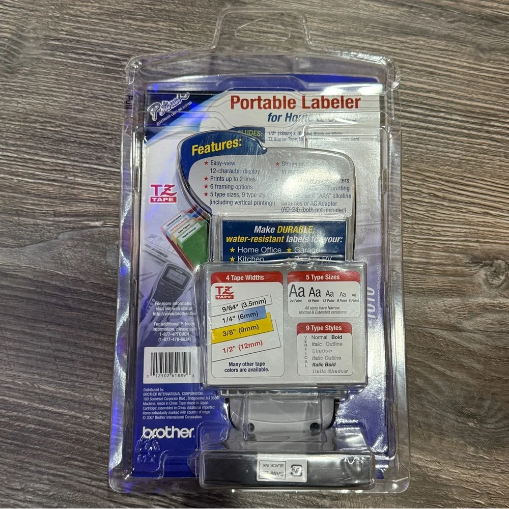 New Brother PT-1010 P-Touch Portable Labeler Label Maker Printer